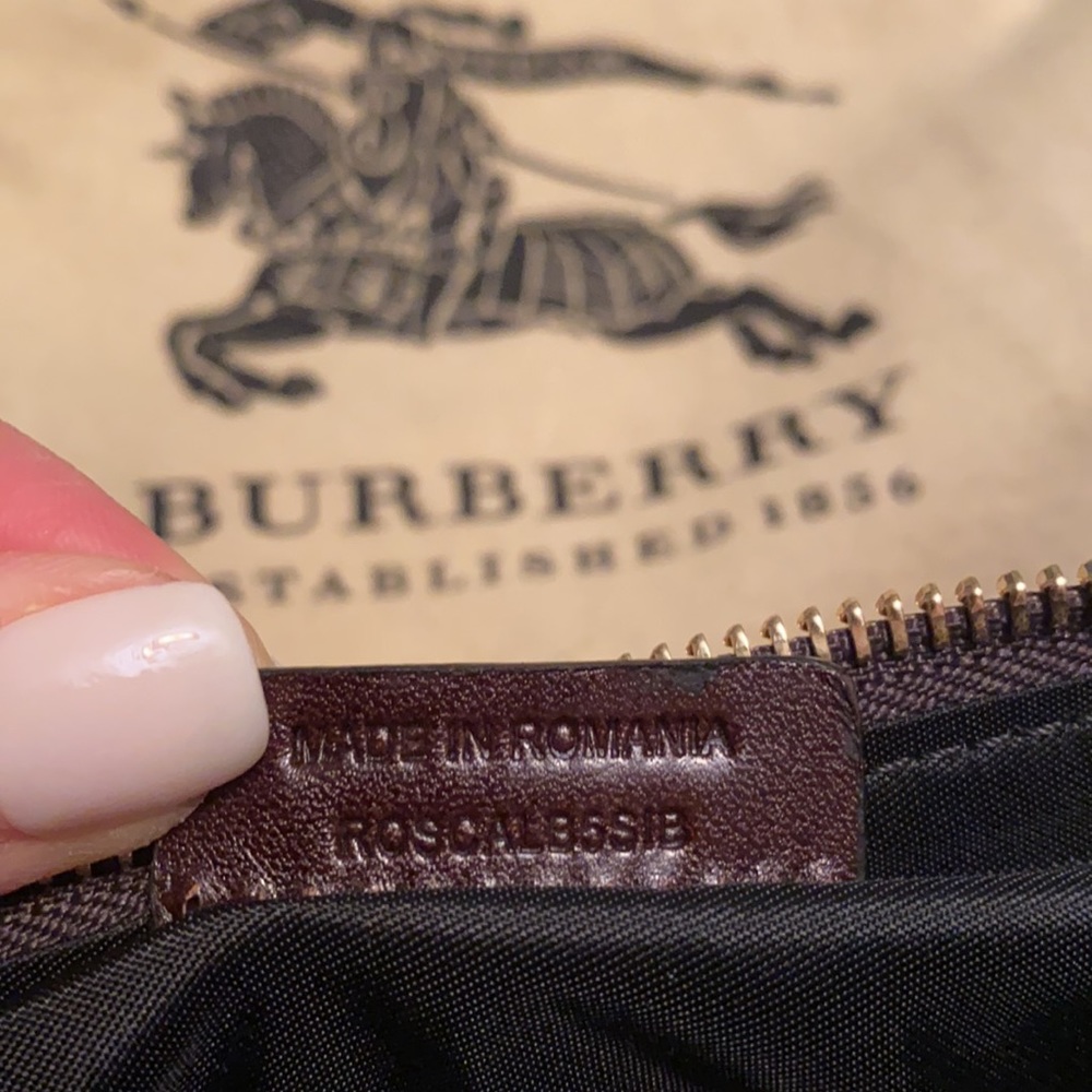 Burberry Burgundy and Brown Crossbody Bag - Picture 10 of 10